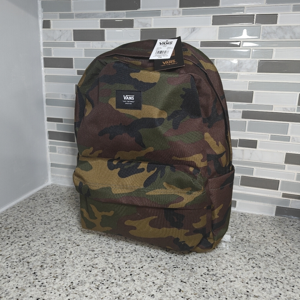 Vans Old Skool Backpack, green camo